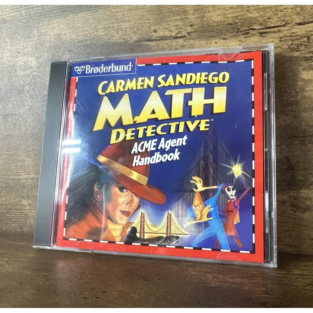 Carmen Saniego: Math Detective - 1998 - PC (Windows 95) / Mac - CD ROM Tested